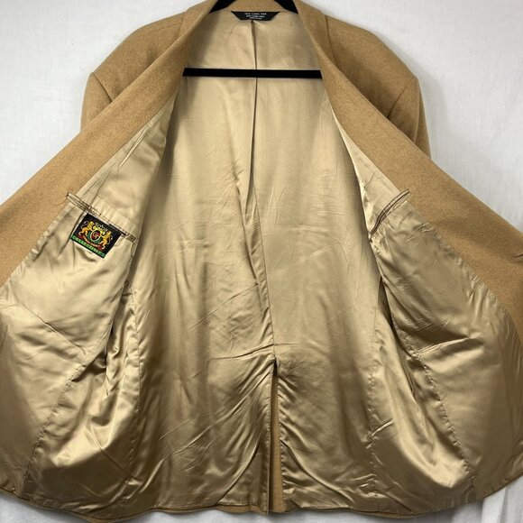 Vintage Gordon Thomas 100% Camel Blazer Mens 48L Oversized Layering Unisex - Picture 2 of 15